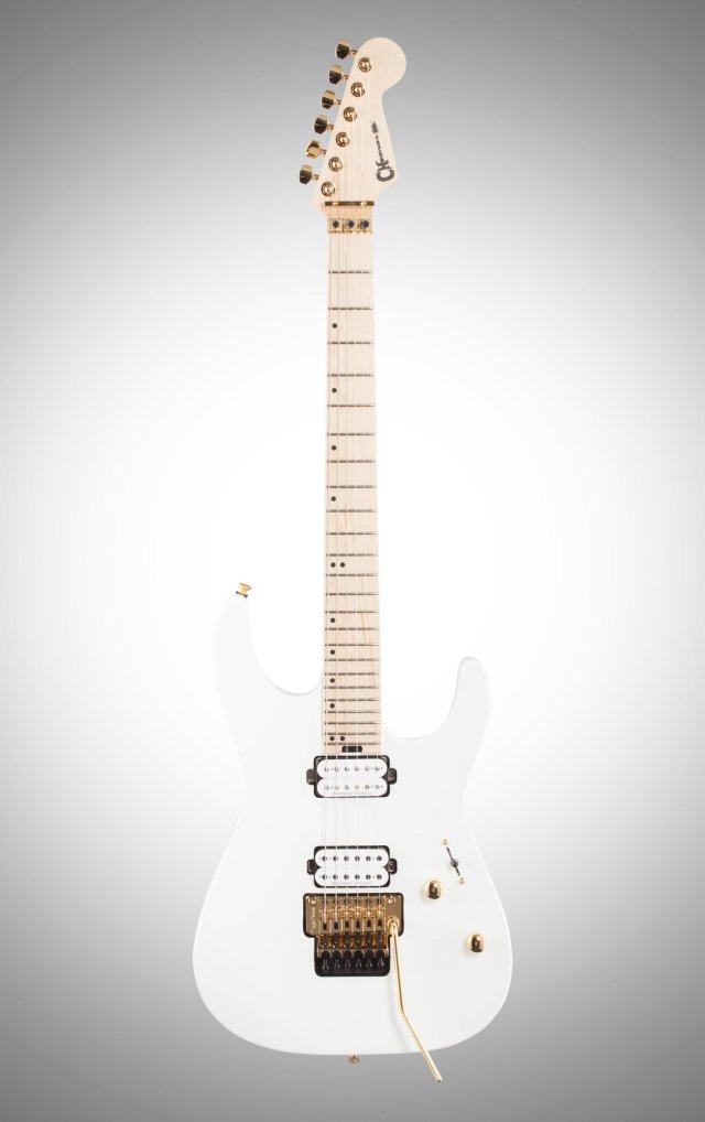 Charvel Guitars Pro Mod Dk24 Hh Fr Electric Guitar, With Maple Fingerboard, Snow White on RigShare