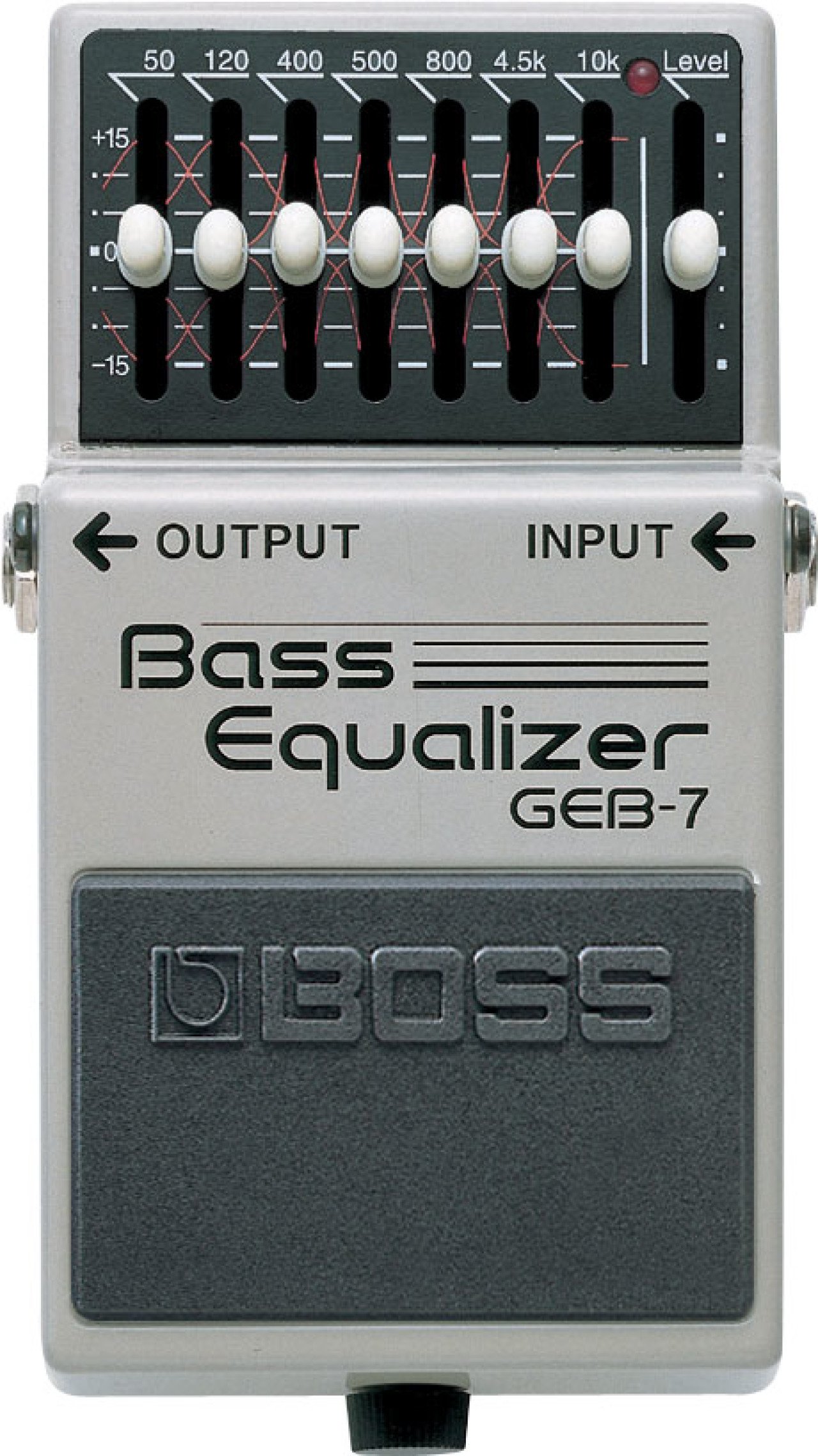 ベース BOSS GEB-7 Bass Equalizer Boss GEB-7 7-band Bass EQ Pedal | Sweetwater